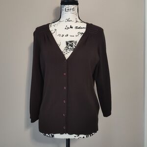 Ann Taylor Loft Button Front Sweater
